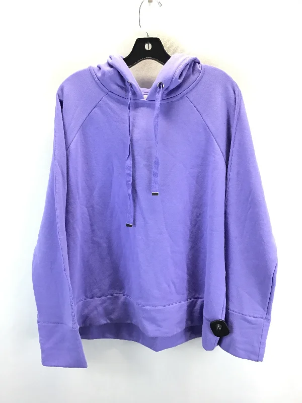 Men's Hoodies with Relaxed FitsSweatshirt Hoodie By Danskin In Purple, Size: Xxl