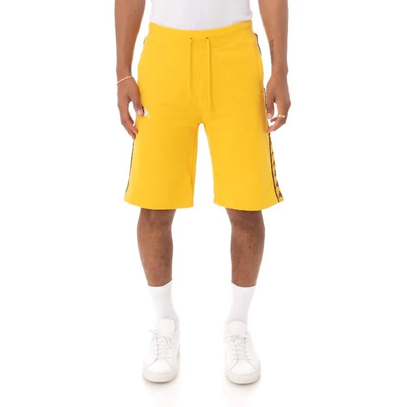 Wide-Leg Men's Casual ShortsBanda Cagway Shorts In Yellow/violet-White/black