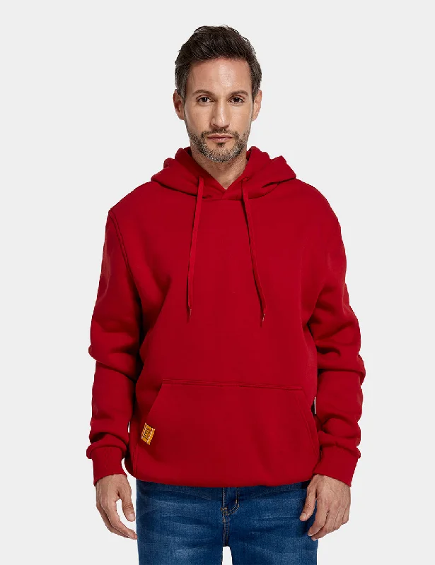Versatile Men's Pea CoatsUnisex Heated Pullover Hoodie with Core Heating