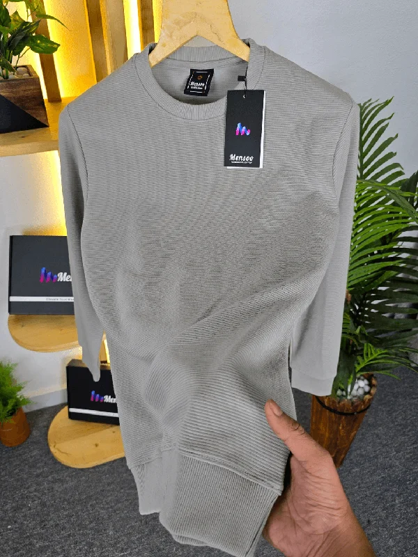 Men's Shirts with UV ProtectionFS Popcorn Lining T-shirt Silver