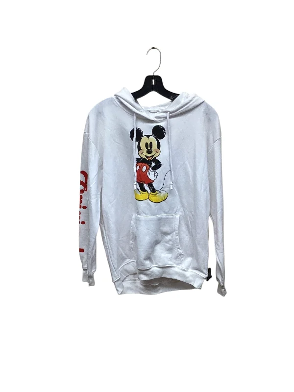 Men's Hoodies for Ice FishingSweatshirt Hoodie By Disney Store In White, Size: L