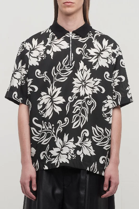 Men's Coats with Convertible CollarsSacai Floral Print Pullover