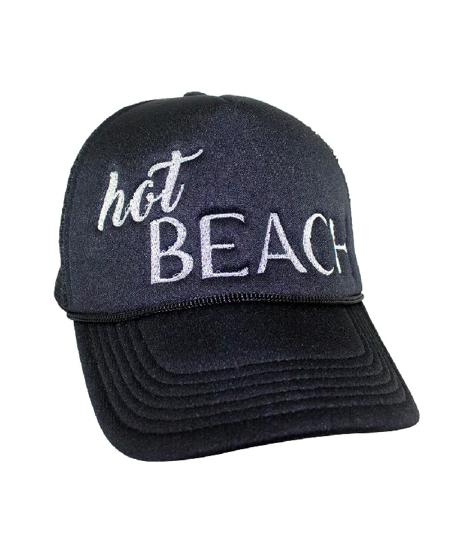 Sun-Protective Beach Hats"Hot Beach" Foam Trucker Cap