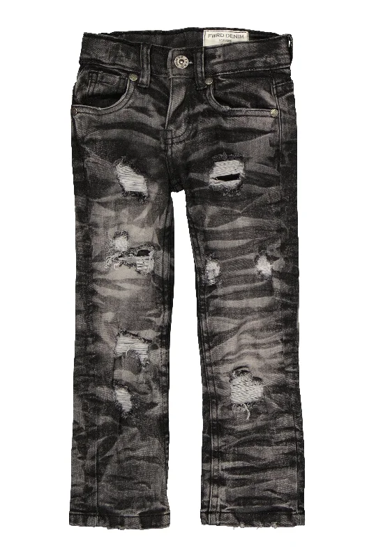 Winter Men's JeansToddler Boys Whiskered Distressed Jeans