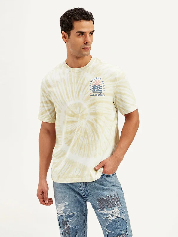 Men's Shirts with Embellished HemlinesMen's Tie-Dye Crew Neck T-Shirt