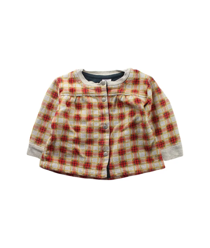 Solid-Colored Men's SweatersPetit Bateau Cardigan 3-6M