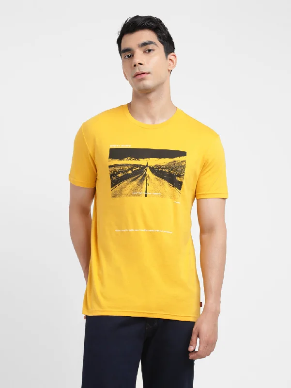 Men's Shirts with Mock NecksMen's Graphic Print Slim Fit T-shirt