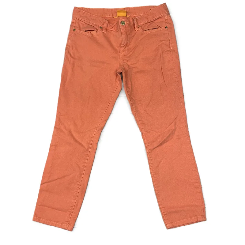 Light Blue Denim Men's JeansJeans Designer By Tory Burch In Orange, Size: 8