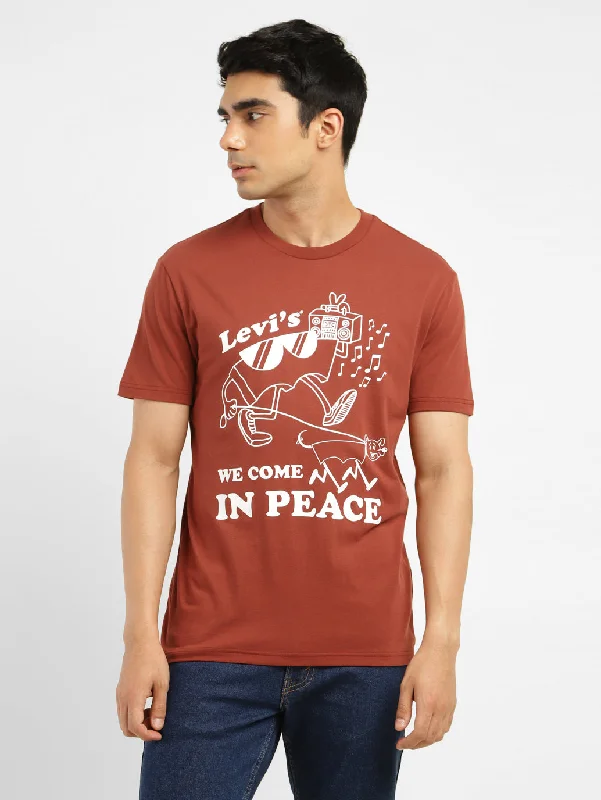 Men's Shirts with Roll-Up SleevesMen's Graphic Print Slim Fit T-shirt