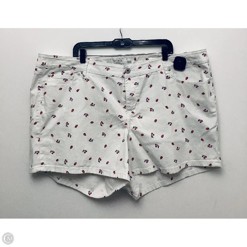 Workout-Ready Men's Active ShortsShorts By Torrid In White, Size: 24