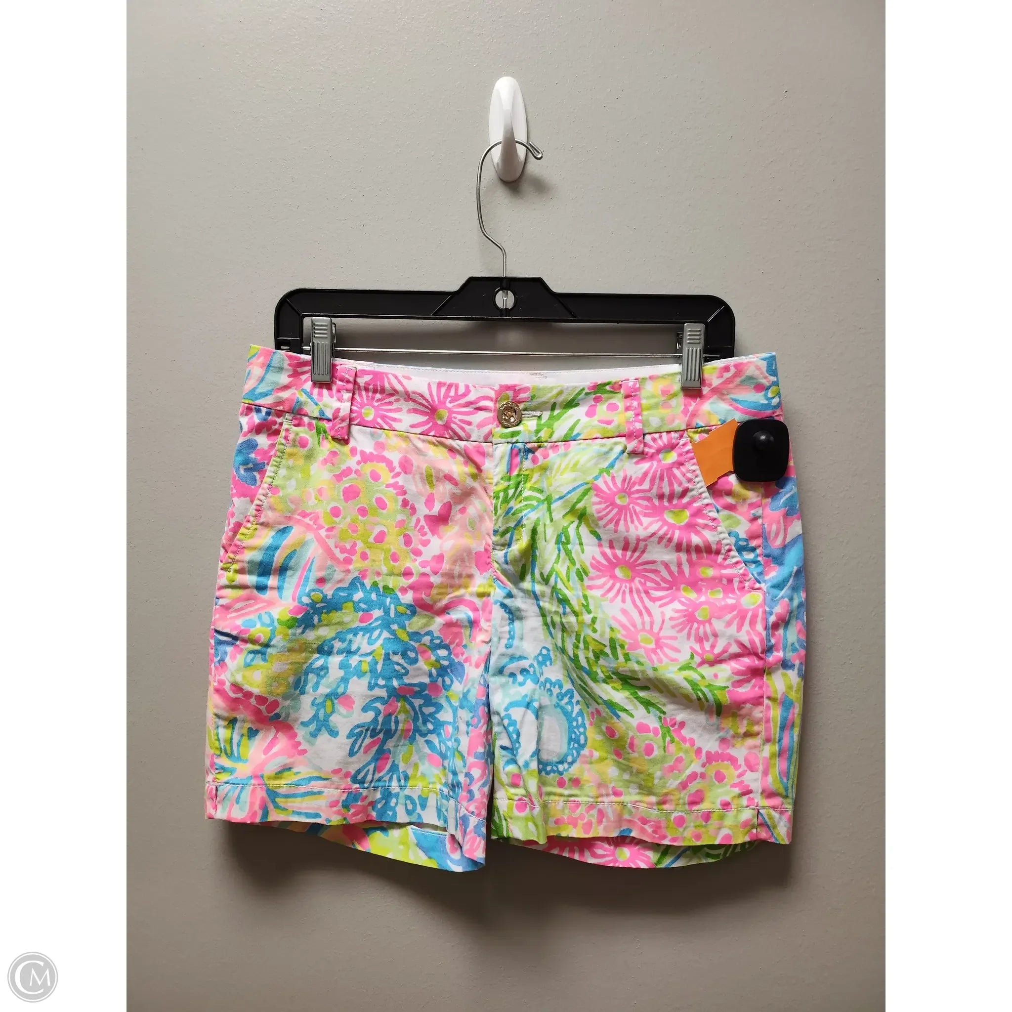 Men's Flexible Workout ShortsShorts Designer By Lilly Pulitzer In Floral Print, Size: 2 Men's Flexible Workout ShortsShorts Designer By Lilly Pulitzer In Floral Print, Size: 2