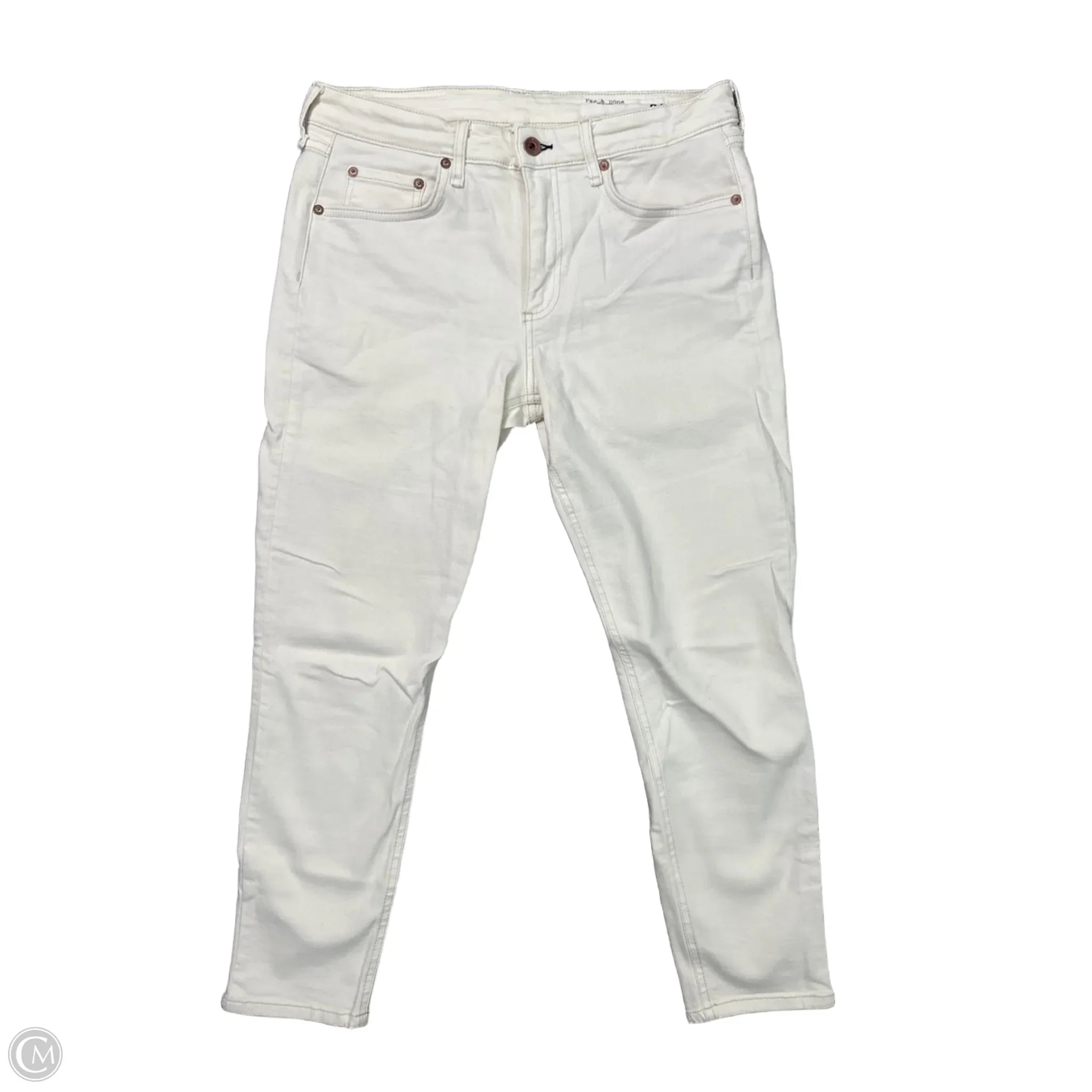 Affordable Designer Men's JeansJeans Skinny By Rag & Bones Jeans In White Denim, Size: 12 Affordable Designer Men's JeansJeans Skinny By Rag & Bones Jeans In White Denim, Size: 12