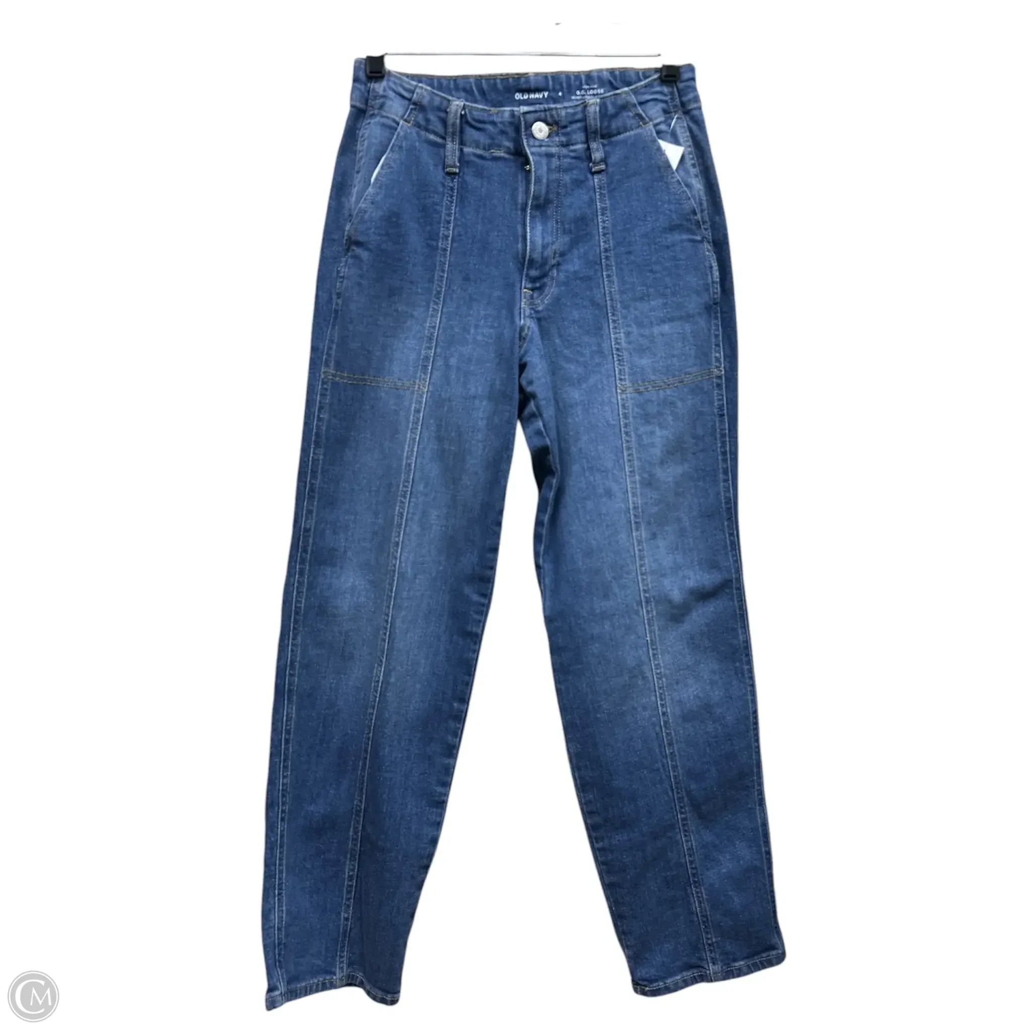 Designer Men's JeansJeans Straight By Old Navy In Blue Denim, Size: 4