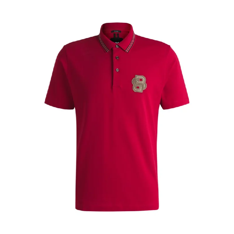 Men's Shirts with Pin Collarsx Creation of the Gods mercerised-cotton polo shirt