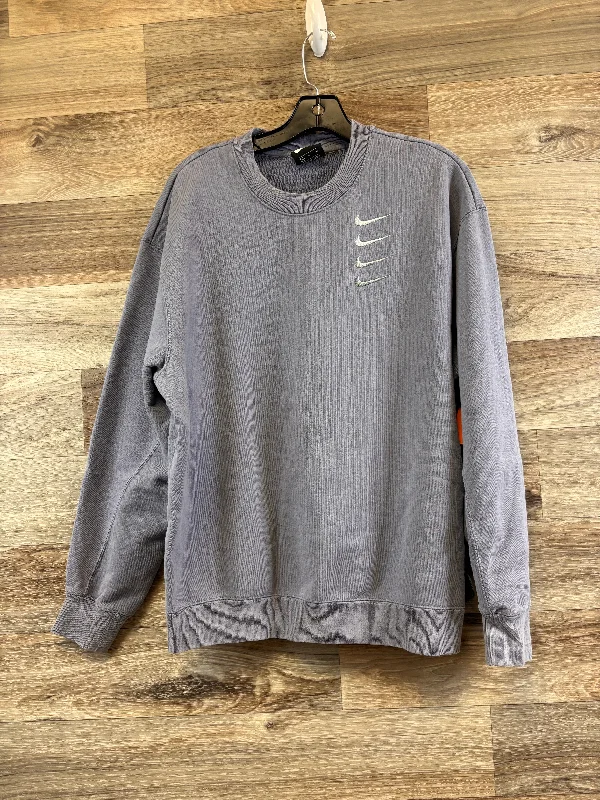 Men's Hoodies for Casual WearAthletic Sweatshirt Crewneck By Nike Apparel In Purple, Size: Medium Men's Hoodies for Casual WearAthletic Sweatshirt Crewneck By Nike Apparel In Purple, Size: Medium