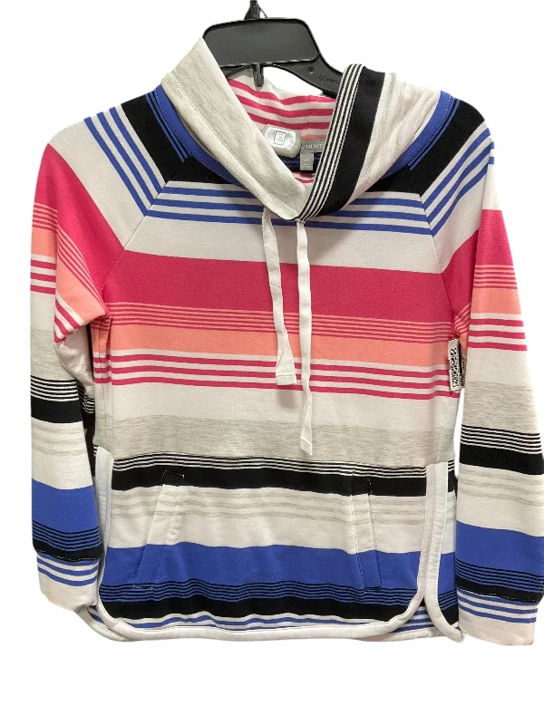 Men's Hoodies with Vintage StyleAthletic Sweatshirt Collar By Talbots In Striped Pattern, Size: Xs Men's Hoodies with Vintage StyleAthletic Sweatshirt Collar By Talbots In Striped Pattern, Size: Xs