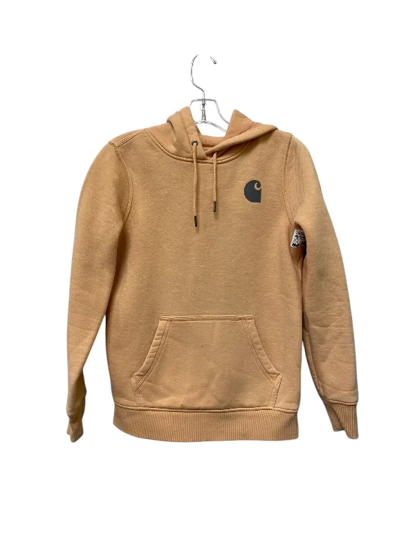 Fashionable Men's Streetwear HoodiesSweatshirt Hoodie By Carhartt In Orange, Size: Xs Fashionable Men's Streetwear HoodiesSweatshirt Hoodie By Carhartt In Orange, Size: Xs