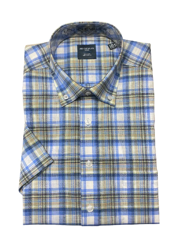 Men's Sleeveless Shirts for Summer ComfortLeo Chevalier Short Sleeve Sport Shirt - Tall Sizes - 622387/QT 1600 Men's Sleeveless Shirts for Summer ComfortLeo Chevalier Short Sleeve Sport Shirt - Tall Sizes - 622387/QT 1600