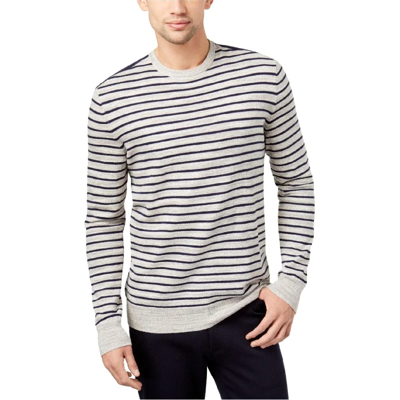 Men's Sweaters with Set-In SleevesClub Room Mens Low Tide Striped Pullover Sweater