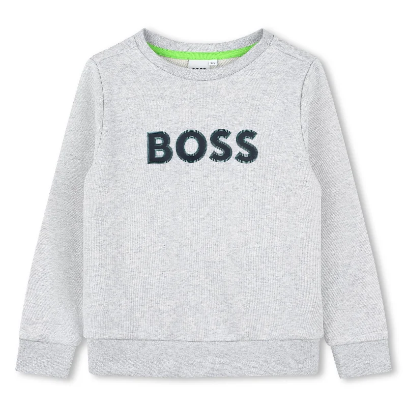 Men's Sweaters for LayeringGray Logo Sweatshirt