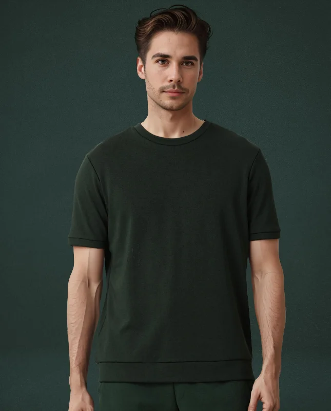 Men's Shirts for CampingSweat Tee Mountain Green Men