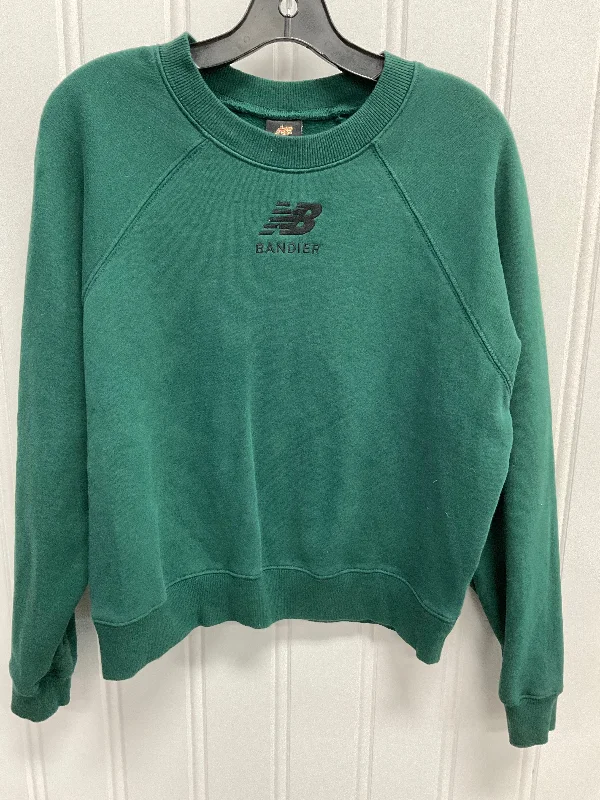 Men's Hoodies for Cold WeatherSweatshirt Crewneck By New Balance In Green, Size: L