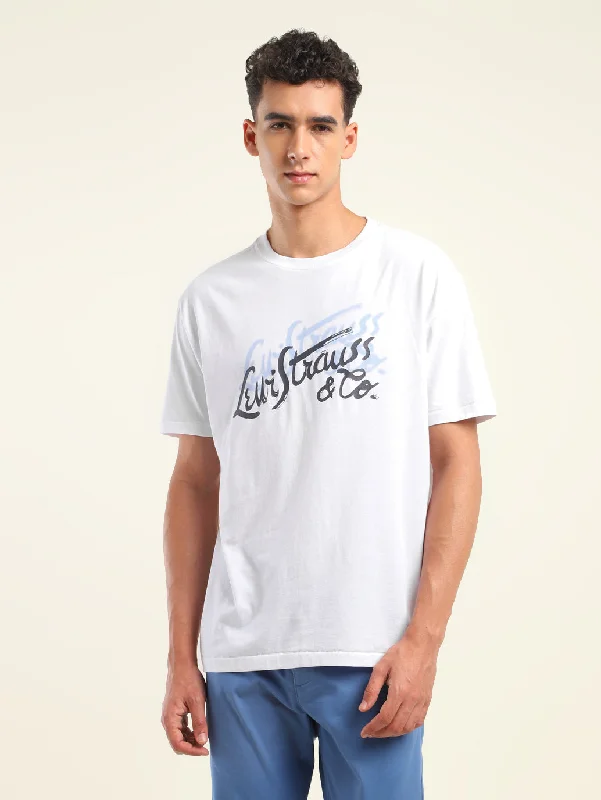Men's Long-Sleeved ShirtsMen's Brand Logo Oversized T-Shirt