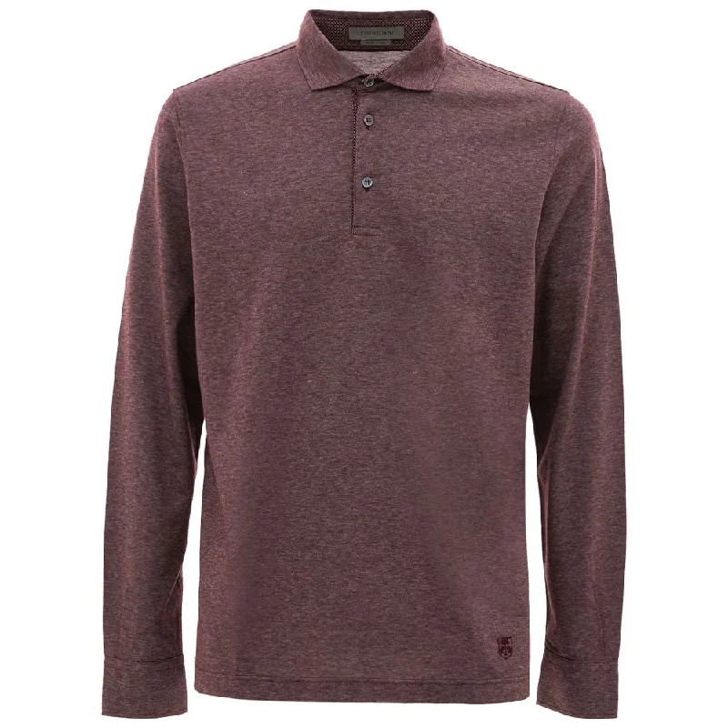 Men's Shirts with Checkered PatternsCorneliani  Cotton Polo Men's Shirt