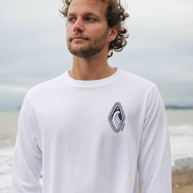 Men's Shirts with Appliquéd SleevesMen's Island Rhythm Long Sleeve T-Shirt