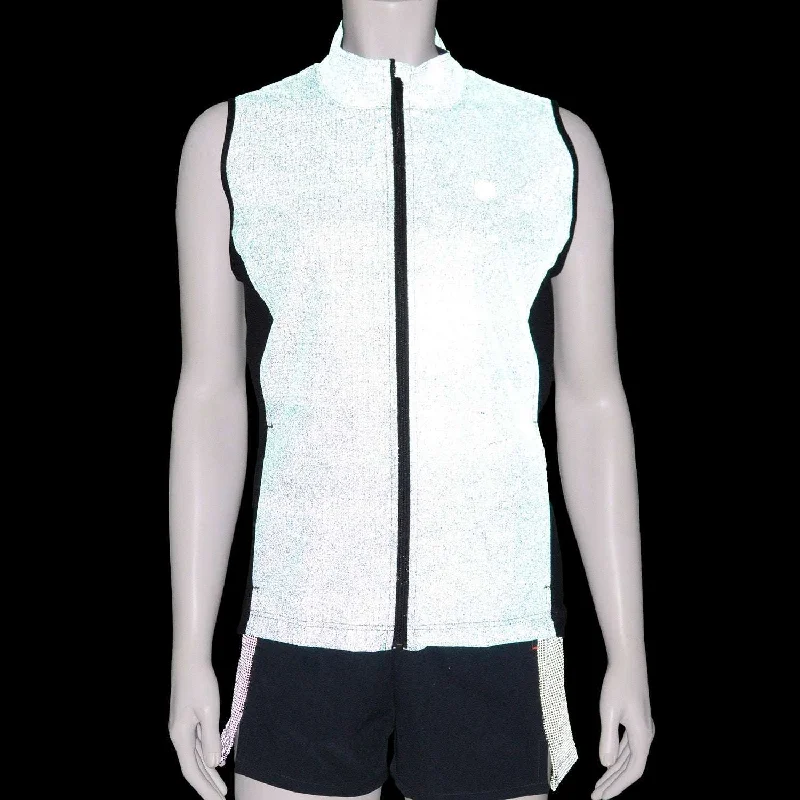 Men's Coats with Belted WaistsWomen's Newport Packable Reflective Vest in Green/Purple Shimmer