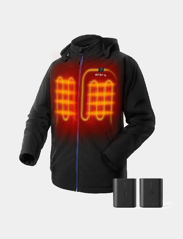 Men's Coats with Quilted LiningBundle Deal - Men's Classic Heated Jacket & Extra Mini 5K Battery