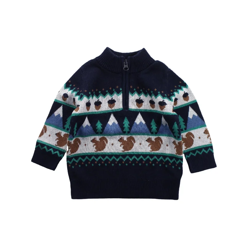 Men's Sweaters with Button-Up CollarsSeed Knit Sweater 3-6M