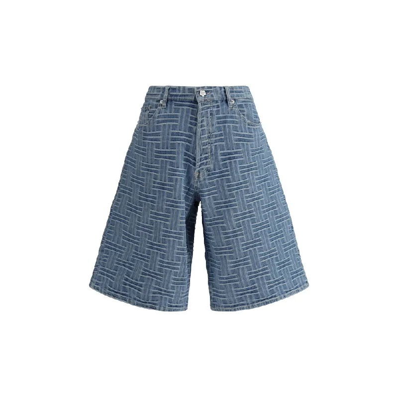 Practical Men's Heavy-Duty Cargo ShortsKenzo blue Men's Shorts