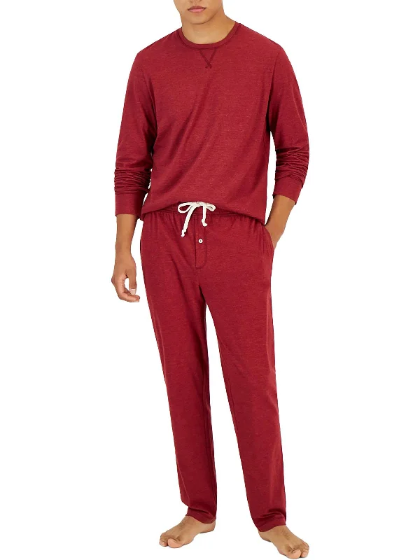 Men's Long-Sleeved ShirtsMens Crewneck Jersey T-Shirt