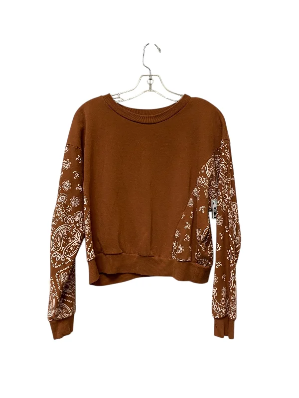 Practical Men's Water-Resistant HoodiesSweatshirt Crewneck By Belle Du Jour In Brown, Size: L Practical Men's Water-Resistant HoodiesSweatshirt Crewneck By Belle Du Jour In Brown, Size: L
