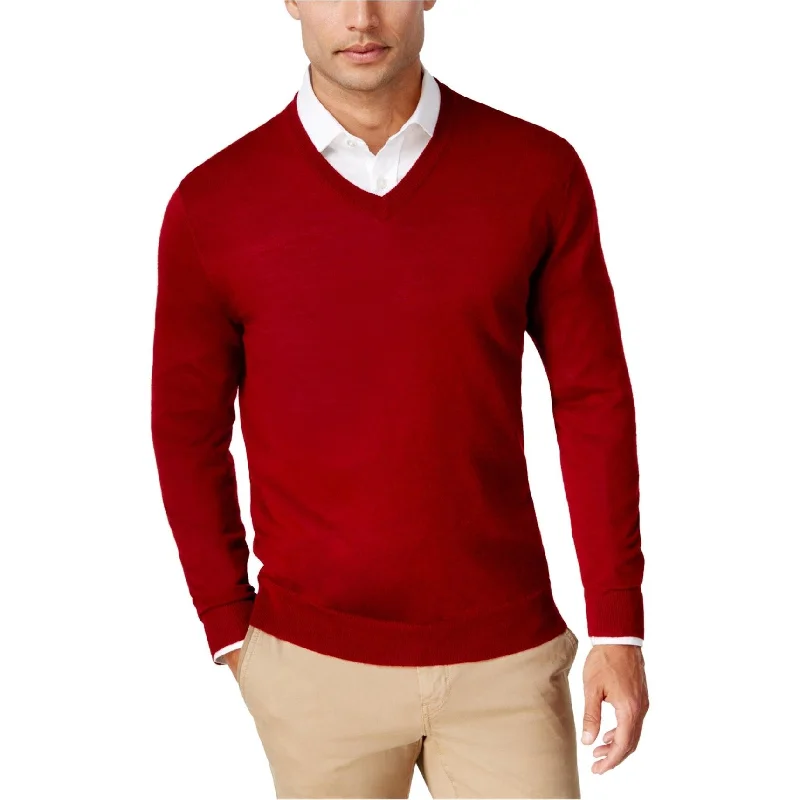 Fashionable Men's Crew-Neck SweatersClub Room Mens Merino Knit Sweater