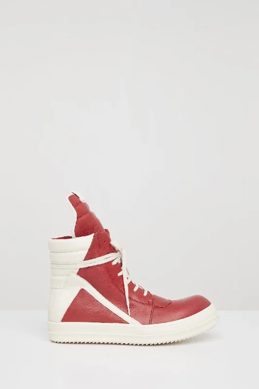 Affordable Men's Winter CoatsRick Owens Geobasket in Cardinal Red