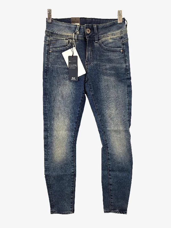 Men's Jeans in Unique PatternsG-Star Distressed Lynn Mid Skinny Denim Jeans Size 6 Men's Jeans in Unique PatternsG-Star Distressed Lynn Mid Skinny Denim Jeans Size 6