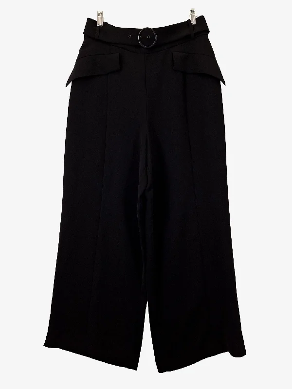 Leather Patch Men's JeansCue Sophisticated Belted Office Pants Size 14