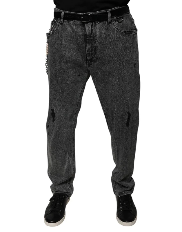 Winter Men's JeansDolce & Gabbana Cotton Skinny blue Men's Jeans