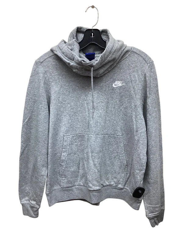 Men's Hoodies for Active LifestylesSweatshirt Hoodie By Nike In Grey, Size: M