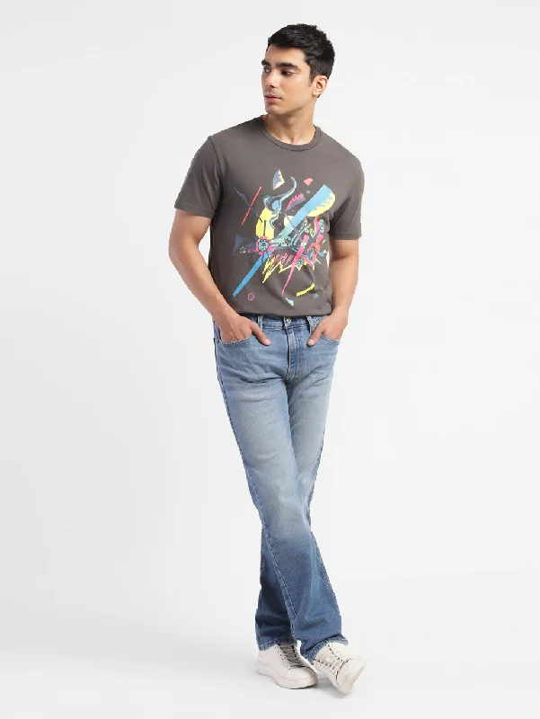 Men's Shirts with Belt AttachmentsMen's Graphic Print Slim Fit T-shirt