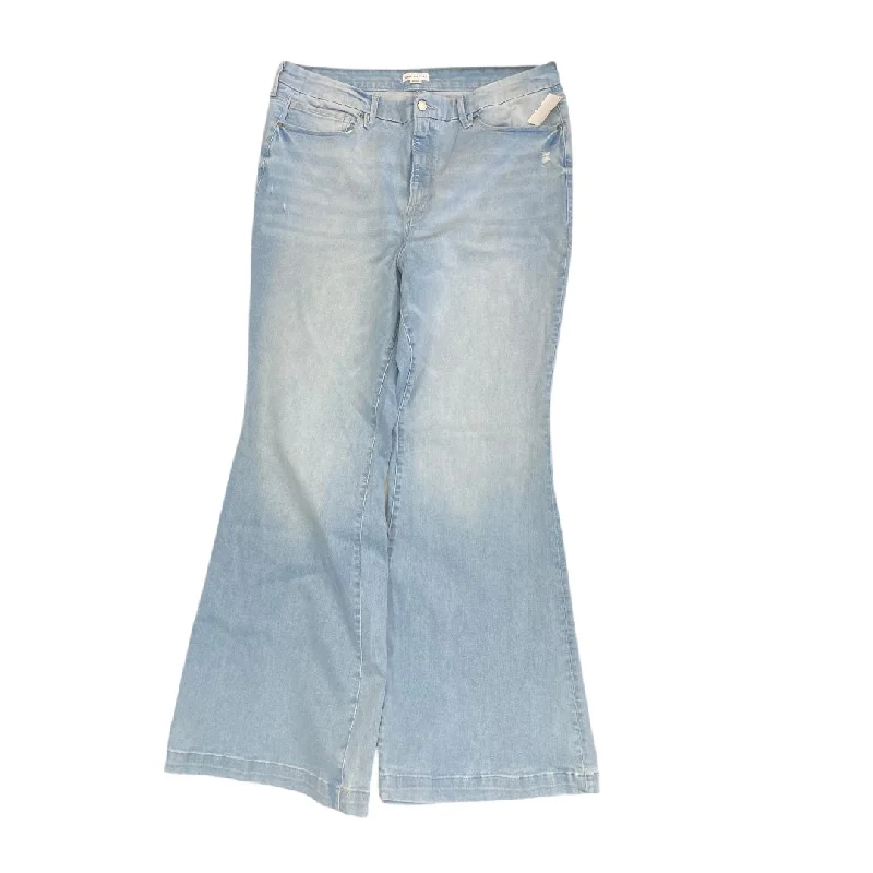 Jeans for Men with Skinny LegsJeans Flared By Good American In Blue Denim, Size:22