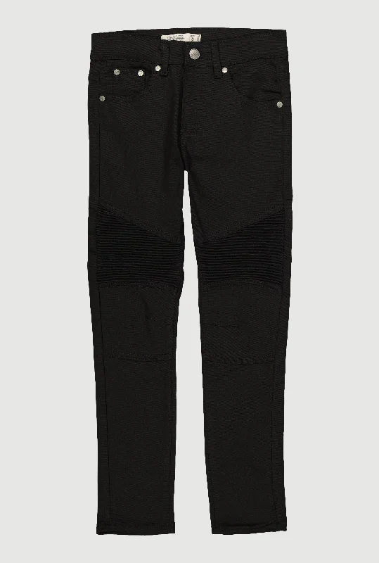 Cool Distressed Men's JeansBoys Skinny Leg Moto Jeans