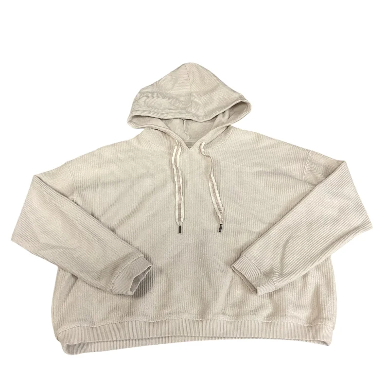Men's Hoodies with Stretch FabricSweatshirt Hoodie By Aerie In Cream, Size: S