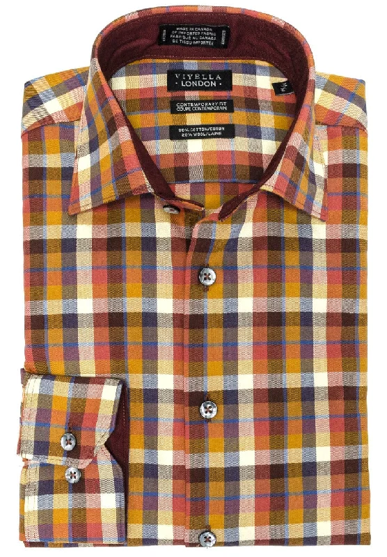 Men's Dressy Button-Down Shirts for Formal OccasionsViyella London Wool Blend Long Sleeve Sport Shirt - 455849 Men's Dressy Button-Down Shirts for Formal OccasionsViyella London Wool Blend Long Sleeve Sport Shirt - 455849
