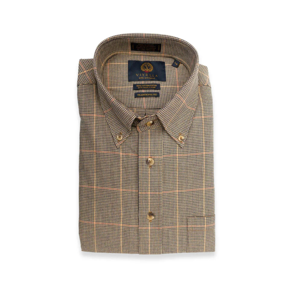 Men's French-Cuff Shirts for a Sophisticated EdgeViyella Long Sleeve Sport Shirt Large Gun Club Check - 559442-2398 Men's French-Cuff Shirts for a Sophisticated EdgeViyella Long Sleeve Sport Shirt Large Gun Club Check - 559442-2398