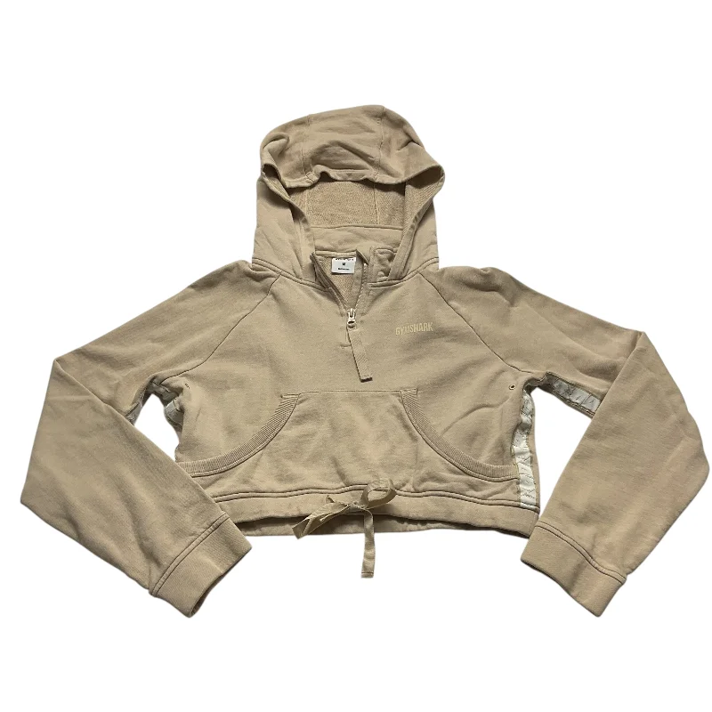 Men's Hoodies with Sublimated GraphicsAthletic Sweatshirt Hoodie By Gym Shark In Tan, Size: M Men's Hoodies with Sublimated GraphicsAthletic Sweatshirt Hoodie By Gym Shark In Tan, Size: M