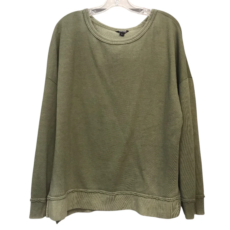 Men's Hoodies with LogoSweatshirt Crewneck By Buffalo David Bitton In Green, Size:L Men's Hoodies with LogoSweatshirt Crewneck By Buffalo David Bitton In Green, Size:L