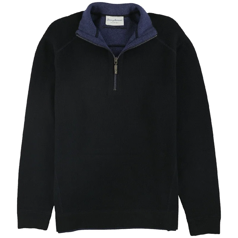 Men's Sweaters with Fold-Over CuffsTommy Bahama Mens Reversible Flip-Side Pullover Sweater, Black, Small Men's Sweaters with Fold-Over CuffsTommy Bahama Mens Reversible Flip-Side Pullover Sweater, Black, Small